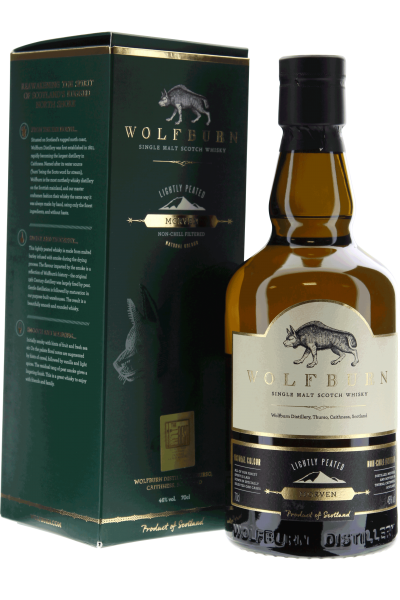 Wolfburn Morven Lightly Peated Whisky Single Malt in Geschenkpackung