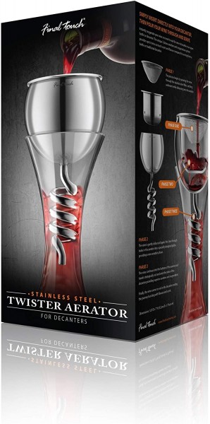 Luftwirbeler für Dekanter Edelstahl Final Touch Aerator Twister WDA933