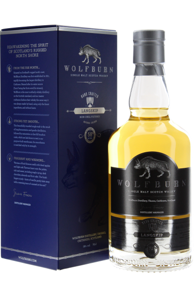 Wolfburn Langskip 58%vol. alc. Scotch Whisky in Geschenkpackung