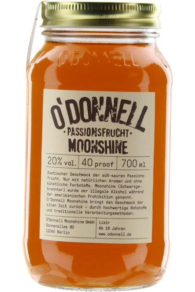 Passionsfrucht Likör 20% vol. O'Donnell Moonshine 700 ml